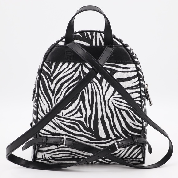 New Michael Kors Rhea Backpack Zebra Print - Picture 5 of 12